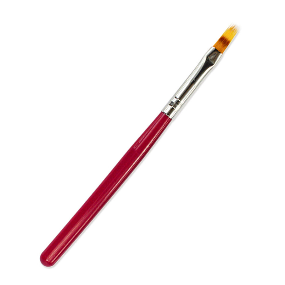 Red (Red) 1Pcs Nail Art Brush Gradient Draw Polish Painting Uv Gel Liner Pen Manicure