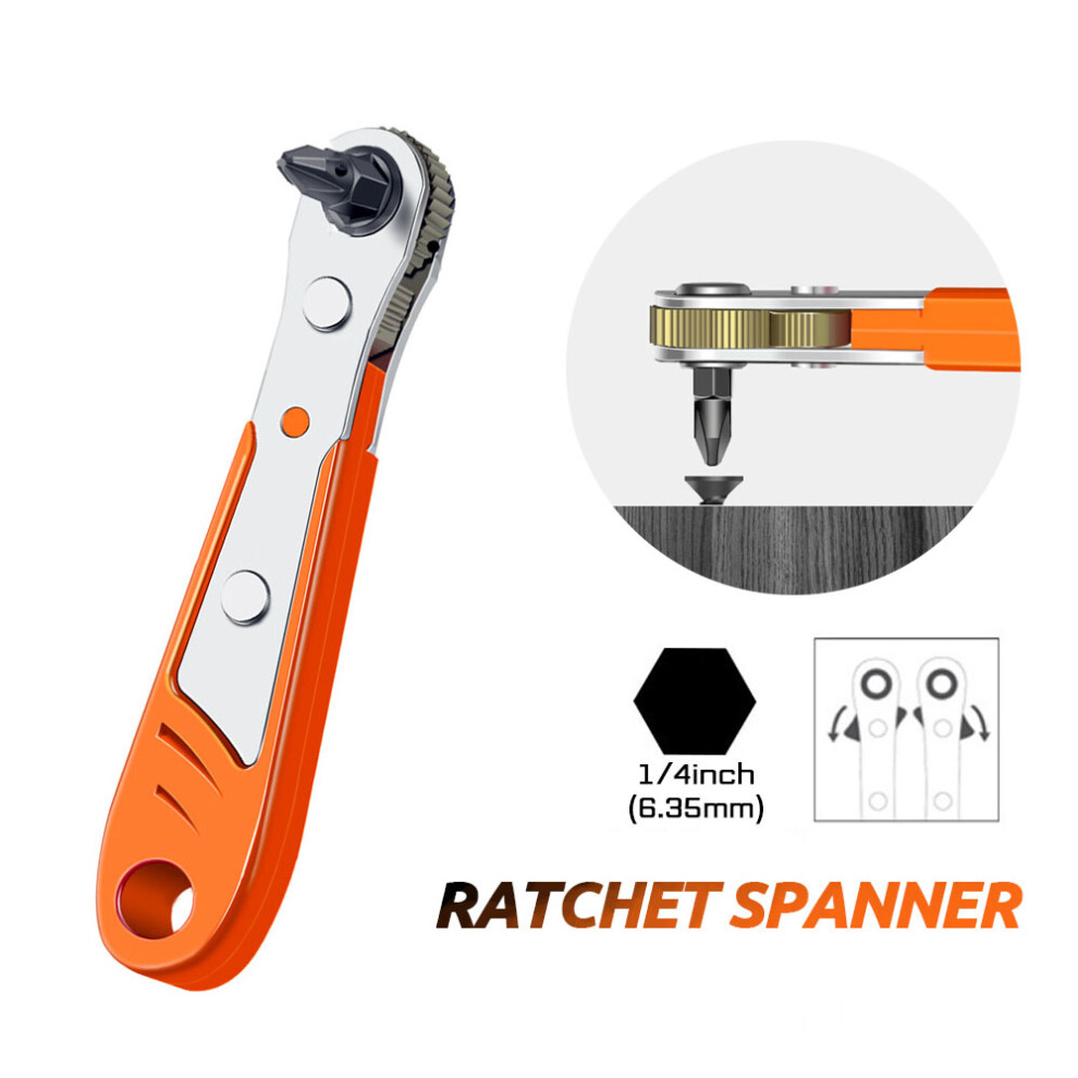 (Screwdriver) Hexagon Ratchet Spanner Mini Quick-Release Socket Tool Set For Repair & Screwdriver 413590933823