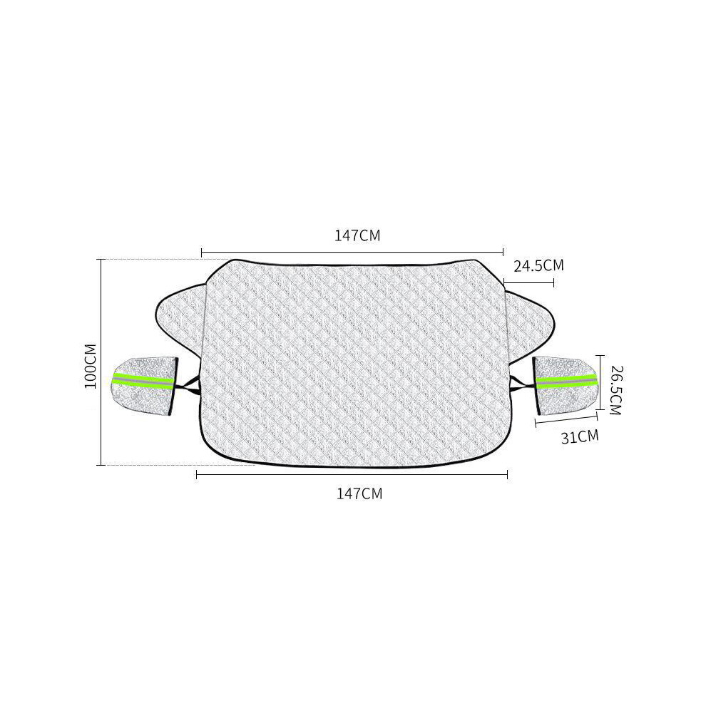 (General) Car Frost And Snow Cover Front Windscreen Sun And Snow Cover Universal 110691656858