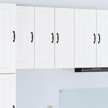 vidaXL Kitchen Wall Cabinet Wall-mounted Lucca White 30 x 31 x 80 cm