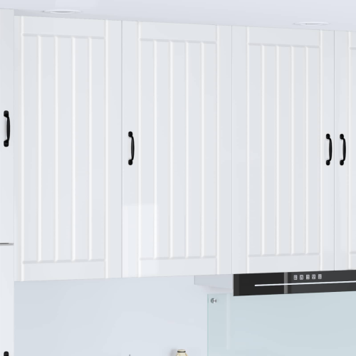 VidaXL vidaXL Dishwasher Panel Lucca High Gloss White 50 x 31 x 100 cm