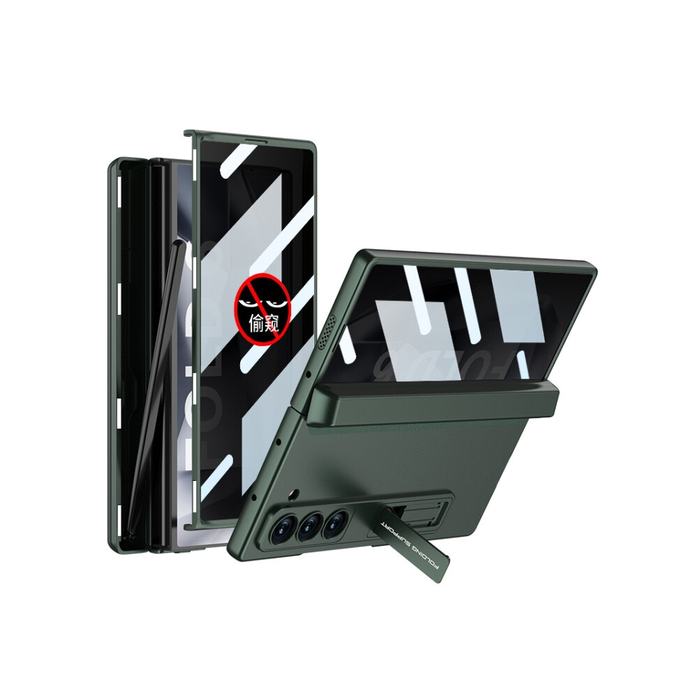 Samsung Galaxy Z Fold6 Gkk Integrated Privacy Magnetic Folding Phone Case With Pen Case (Midnight ) Compatible Gift Samsung Galaxy Z Fold6:for S Green 7056706125922