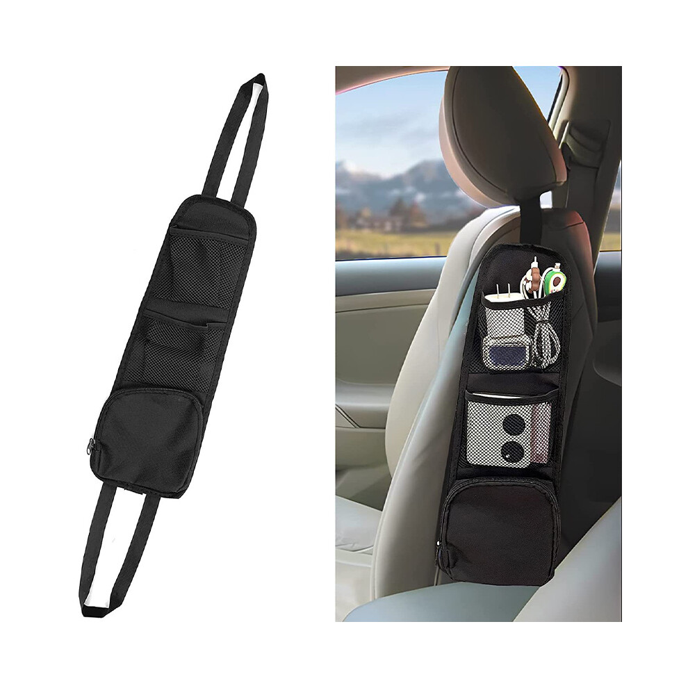 Car Seat Side Hanging Multi-Pocket Mesh Storage Pouch 123643755592