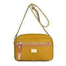 (Hidden Gold) 9 Colors Popularate Nylon Crossbody Bag,Waterproof Shoulder Bags with Multi Pockets