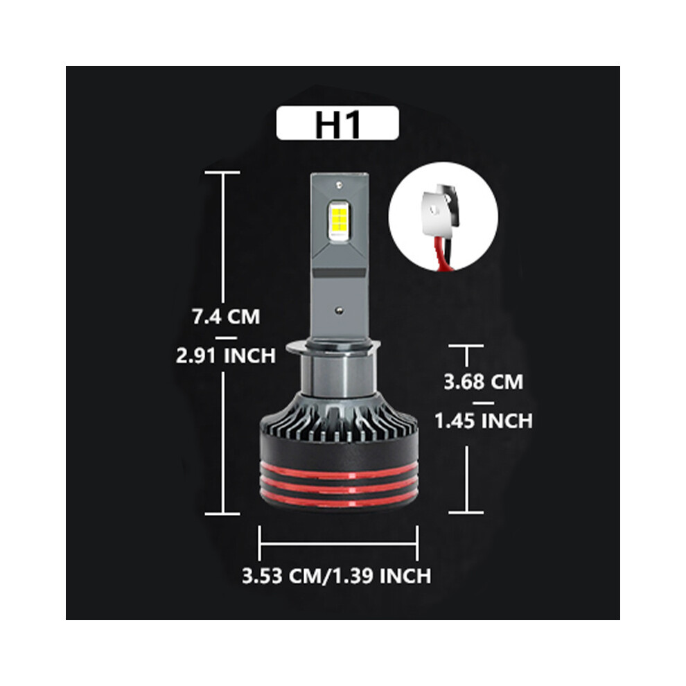 H1 55W 6000K Automobile Headlight Bulbs Super Bright Headlamp High Beam Led 110691657817