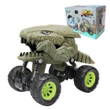 (green) Dinosaur Monster Trucks Boys Pull Back Car Racing Vehicle Gift Idea for Kids