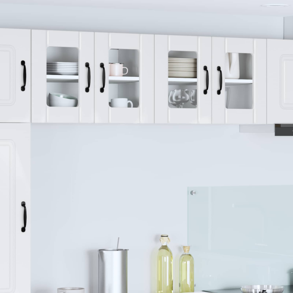 Vidaxl Dishwasher Panel Lucca 2 Pcs High Gloss White 60 X 31 X 40 Cm