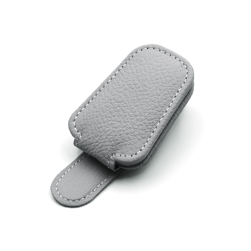 (Grey) Multifunctional Car Glasses Clip Sunglasses Case Sun Visor Card Eye Bracket Grey 110691656995