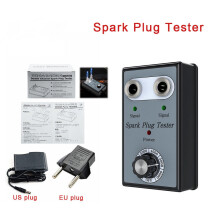Dual Plug Hole Spark Plug Tester 12V Gasoline Car Ignition Plug Diagnostic Tool