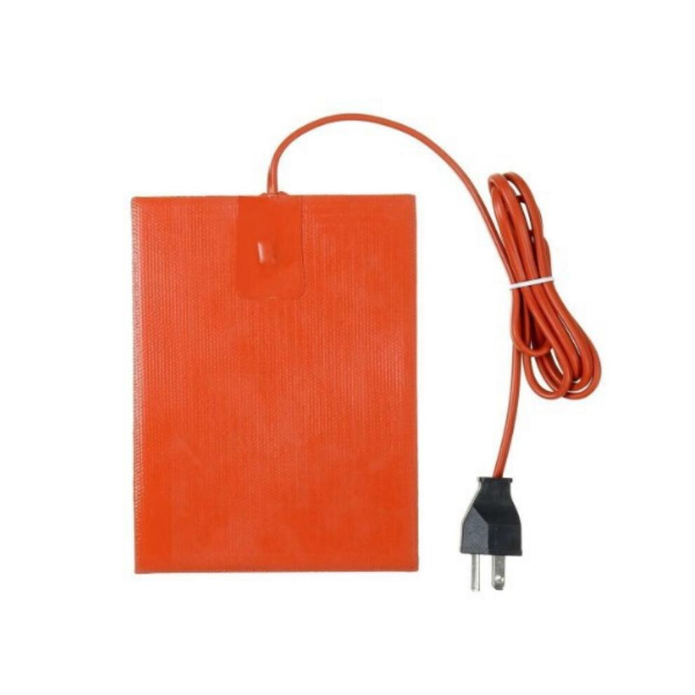 (Us Plug) Auto Water Tank Antifreeze Heating Oil Tank Electric Heating Plate Heater 12V/24V Constant Temperature Silicone Rubber Heating Plate 123643763535
