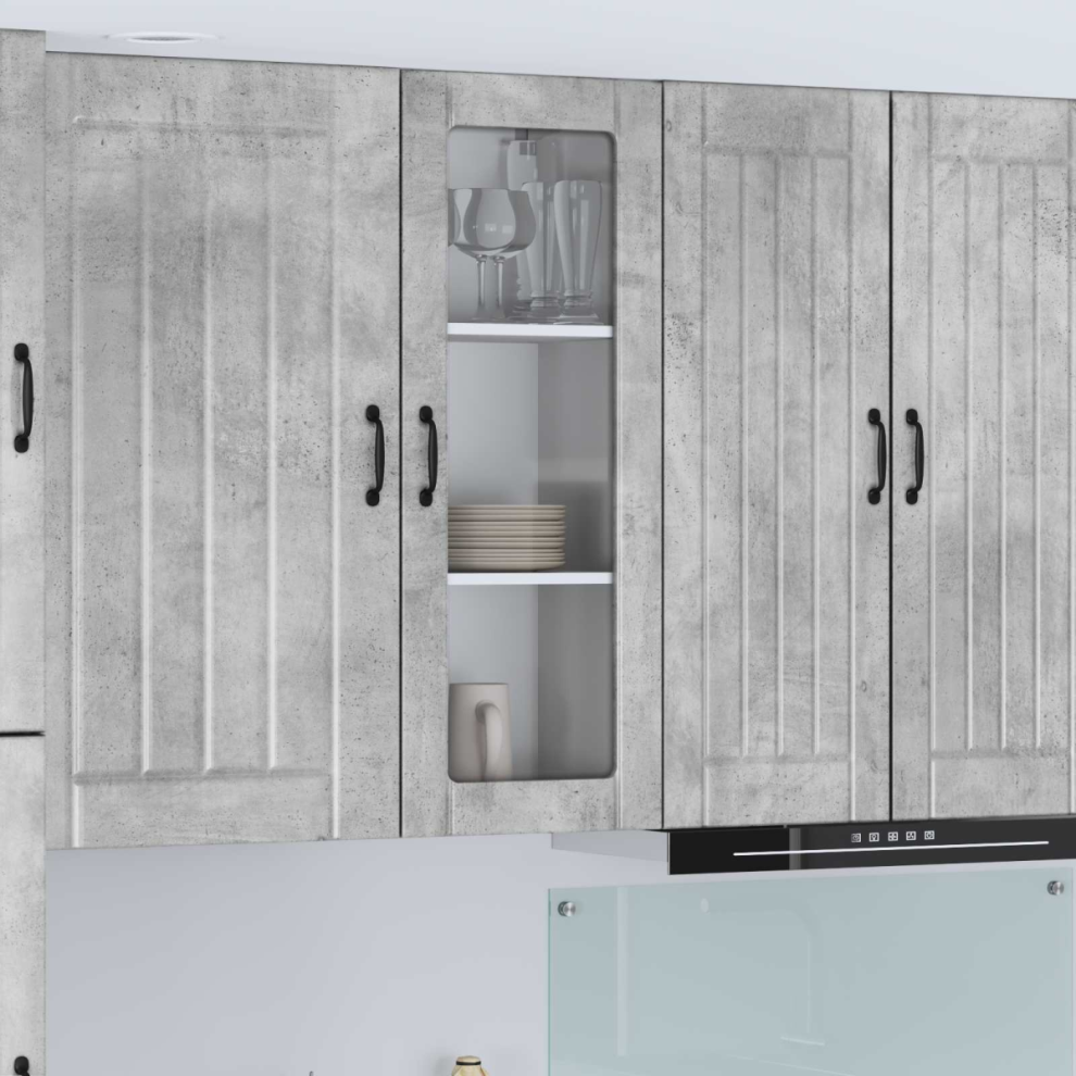 Vidaxl Dishwasher Panel Lucca Concrete 40 X 31 X 100 Cm Grey