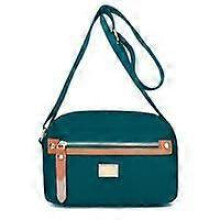 (Mail Blue) 9 Colors Popularate Nylon Crossbody Bag,Waterproof Shoulder Bags with Multi Pockets
