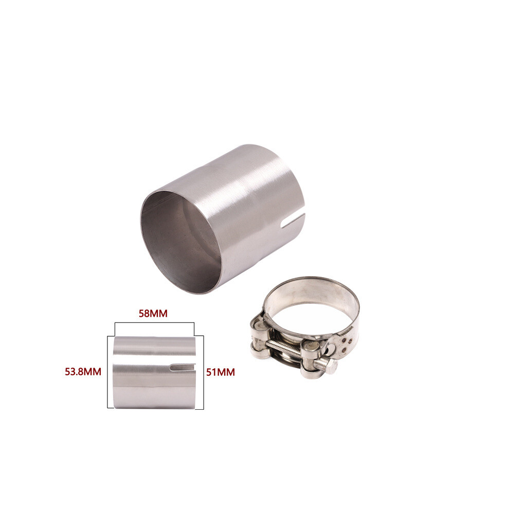 (51 To 54Mm) Universal 51 To 52 54 56 58 62 64Mm Link Adapter Universal Exhaust Pipe Motorcycle 413590925279