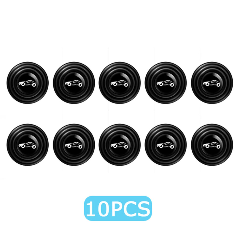 (With Car Logo) 5Pcs/10Pcs Anti-Collision Silicone Pad Car Door Closing Anti-Shock Protection Soundproof Silent Buffer Stickers Gasket 110691677686