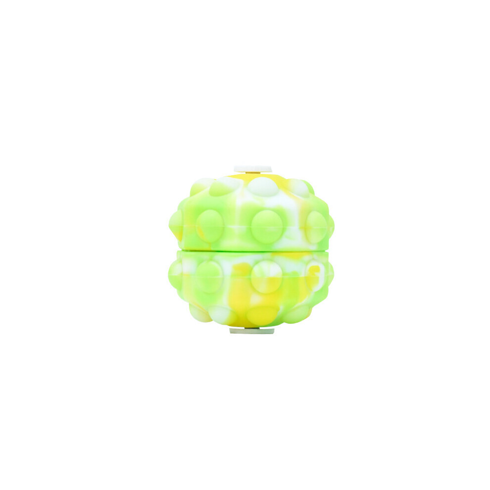 Green (Green) Fidget Toy Stress Ball 3D Sensory Ball Rotating Glare Push Bubble Fidget Toy Hand Grip Pinch Ball Gift For Autism Stress Relief