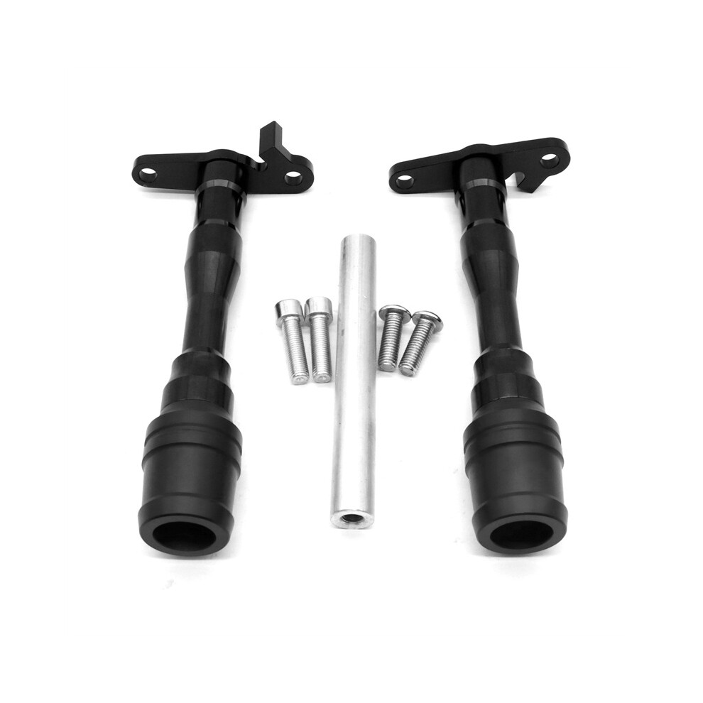 (Black) Yamaha R15 V3 Motorcycle Crash Bar & Engine Protector Bumper - Rubber Guard Black 123643755509