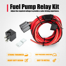 12V 40A Waterproof Electric Fuel Pump Relay Wiring Harness Kit with Switch