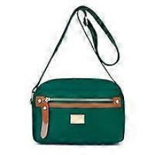(Forest Green) 9 Colors Popularate Nylon Crossbody Bag,Waterproof Shoulder Bags with Multi Pockets
