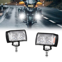 LED Work Light Tri-flash Spot Beam 6000K/3000K Offroad Motorbike Truck UTV ATV