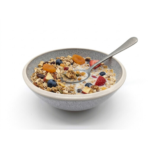 Reactive Grey Stoneware Dinnerware Set Nordic Pebble 6 Cereal Bowls 16.5cm 2