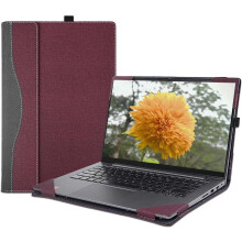 Laptop Case Cover for 14 inch Lenovo ThinkBook 14 G8 IRL & G7 ARP/IML & G6 ABP/IRL & 2-in-1 G4 IML,PU Leather Notebook Sleeve PC Bag with Cooling Hole
