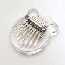 (4) 8 Key Mini Kalimba Thumb Piano With Lanyard Finger Piano Portable Marimba Musical Pendant Gift 8 Key Keyboard Musical Instrumen