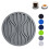 7PCS Decorative Silicone Beverage Coaster Heatproof Drink Mat Cup Pad with Stripes And Waved Kitchen Essential Multicolor 1