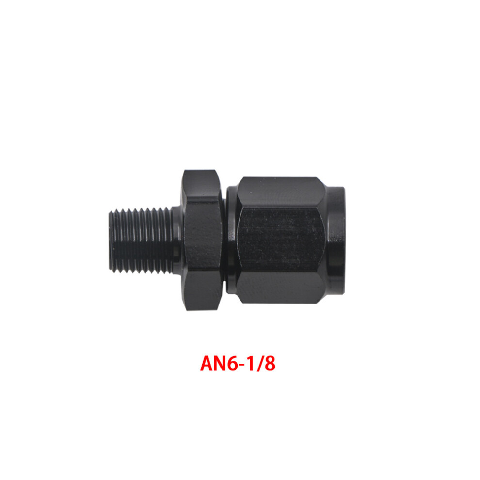 (AN6-1/8NPT) Female 6an an6 6 Swivel To 1/8" 1/4" 3/8" 1/2"NPT Male Adapter Thread Fitting