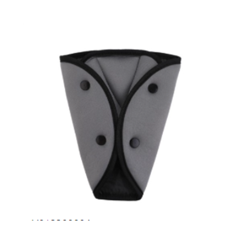 (Grey) Child Seat Belt Adjustment Holder Car Anti-Neck Neck Baby Shoulder Cover Seat Belt Positioner Grey 110691678409