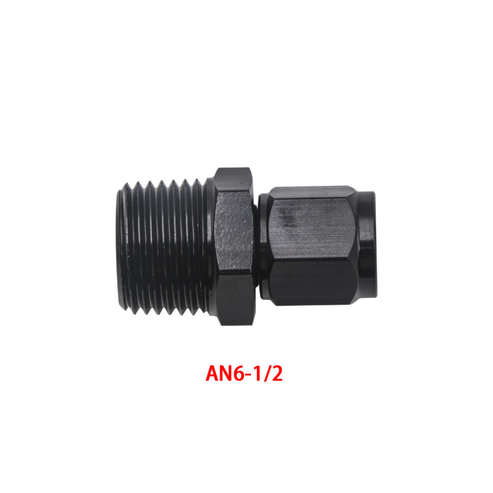 (AN6-1/2NPT) Female 6an an6 6 Swivel To 1/8" 1/4" 3/8" 1/2"NPT Male Adapter Thread Fitting