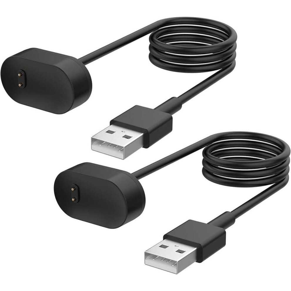 Charger For Fitbit Inspire Hr & Ace 2, Replacement Usb Charging Cable Cord For Inspire Smart Wristband ( 2Pack, 3.3Ft/100Cm) 609808355772