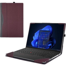 Laptop Case Cover for 16 inch Lenovo ThinkPad P15V Gen 3 & ThinkPad P15V Gen 2 / Gen 1, PU Leather Shell Notebook Sleeve