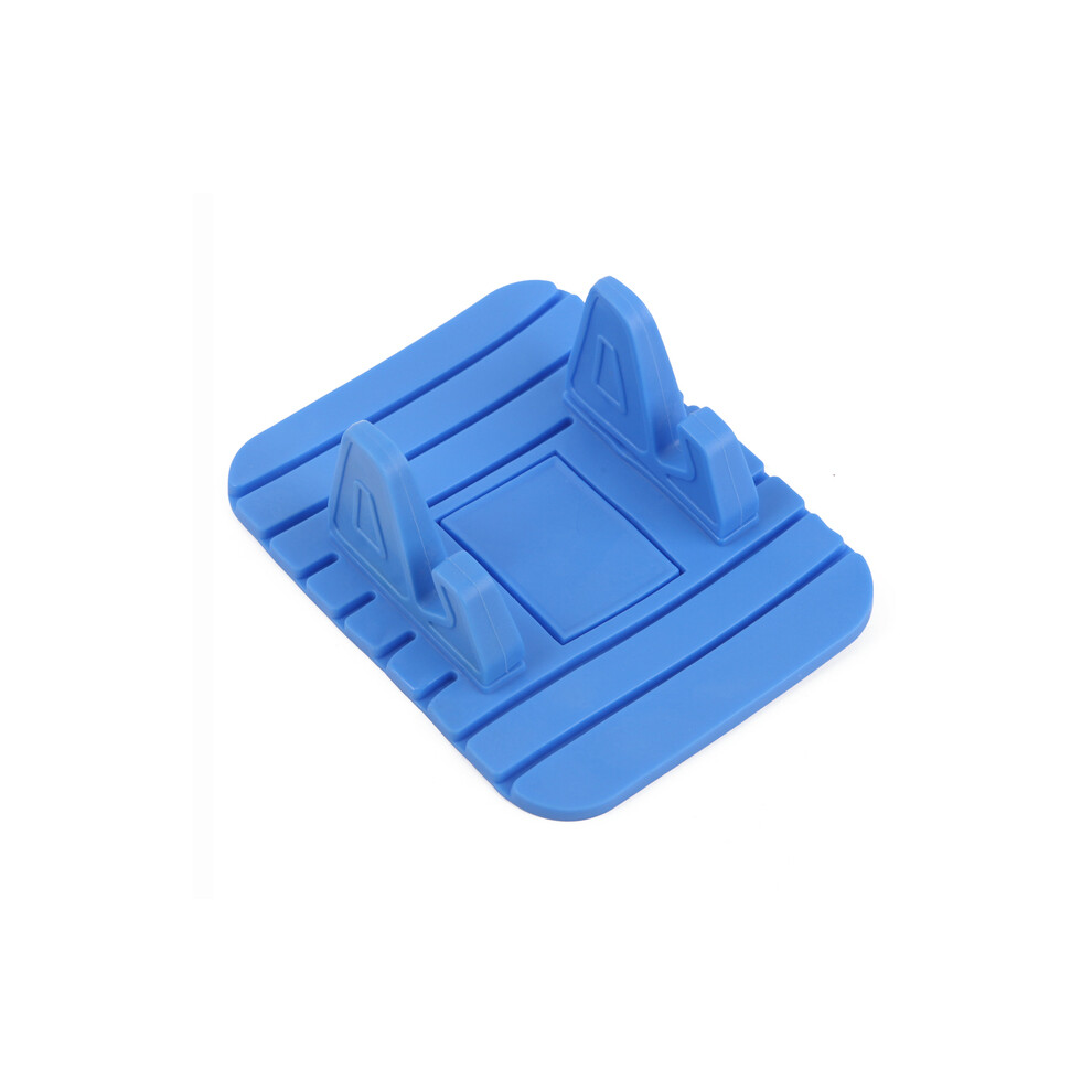 (Blue) Anti-Slip Car Silicone Holder Mat Pad Dashboard Stand Mount For Phone Bracket Blue 110691678935