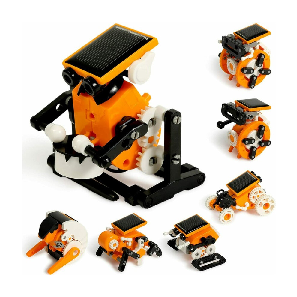 Stem 7-In-1 Education Solar Robot Toys -182 Pieces Diy Building Science 110691690159