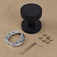 (Black) Bedroom Door Handles Round Drawer Knobs Kitchen Door Knobs Room Doorknobs