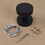 (Black) Bedroom Door Handles Round Drawer Knobs Kitchen Door Knobs Room Doorknobs 1