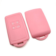 (Pink) Car Key Protective Cover 4-Key For Renault Kadjar Koleos Clio Capture 16-19