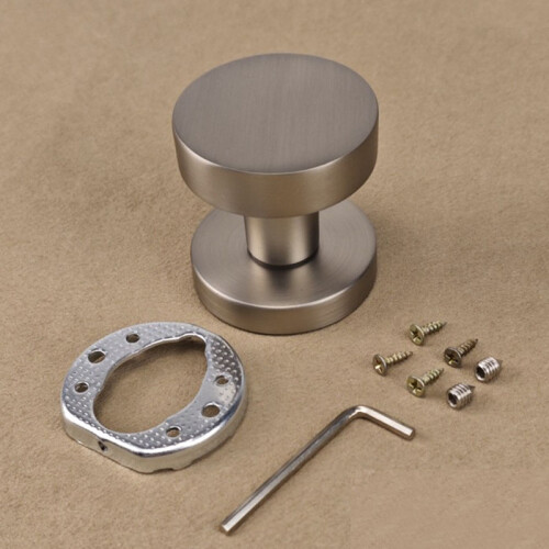(Silver) Bedroom Door Handles Round Drawer Knobs Kitchen Door Knobs Room Doorknobs