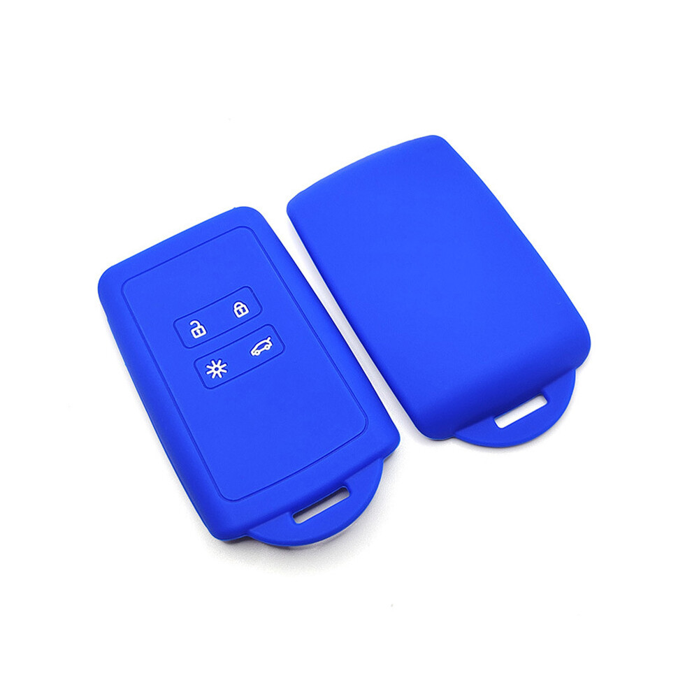 ( Blue) Car Key Protective Cover 4-Key For Renault Kadjar Koleos Clio Capture 16-19 Dark/Blue 110691657213