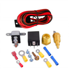 Temperature Sensor Switch Cooling Thermostat Harness Assembly 12V 60A Automotive Relay Harness For 265 283 406 etc. Engine