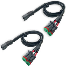 (1 to 2) Y-shape Deutsch DT DTP Connector Adapter Splitter Wiring Harness Wire Extension