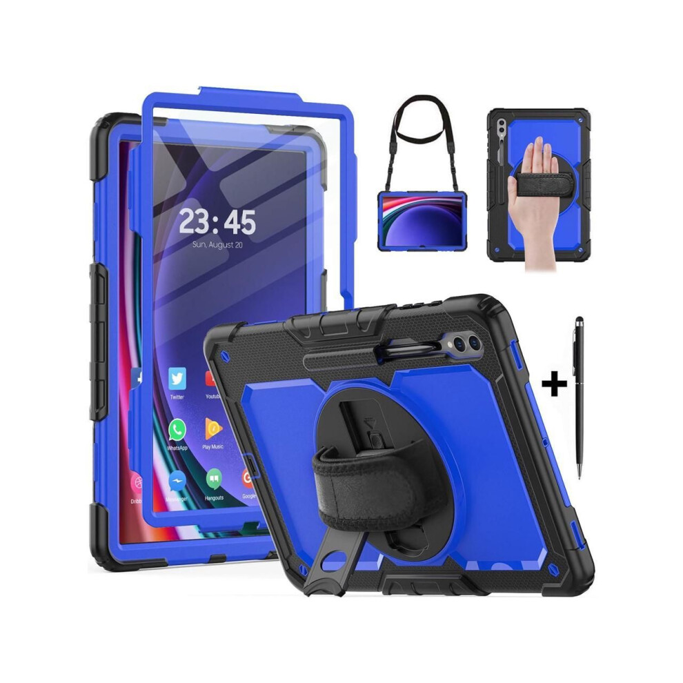 For Samsung Galaxy Tab S10 Ultra / S9 Ultra / S8 Ultra 14.6 Inch Case With S Pen Holder Rugged Shockproof Protective Cover With Rotating Stand And & S 609808385885