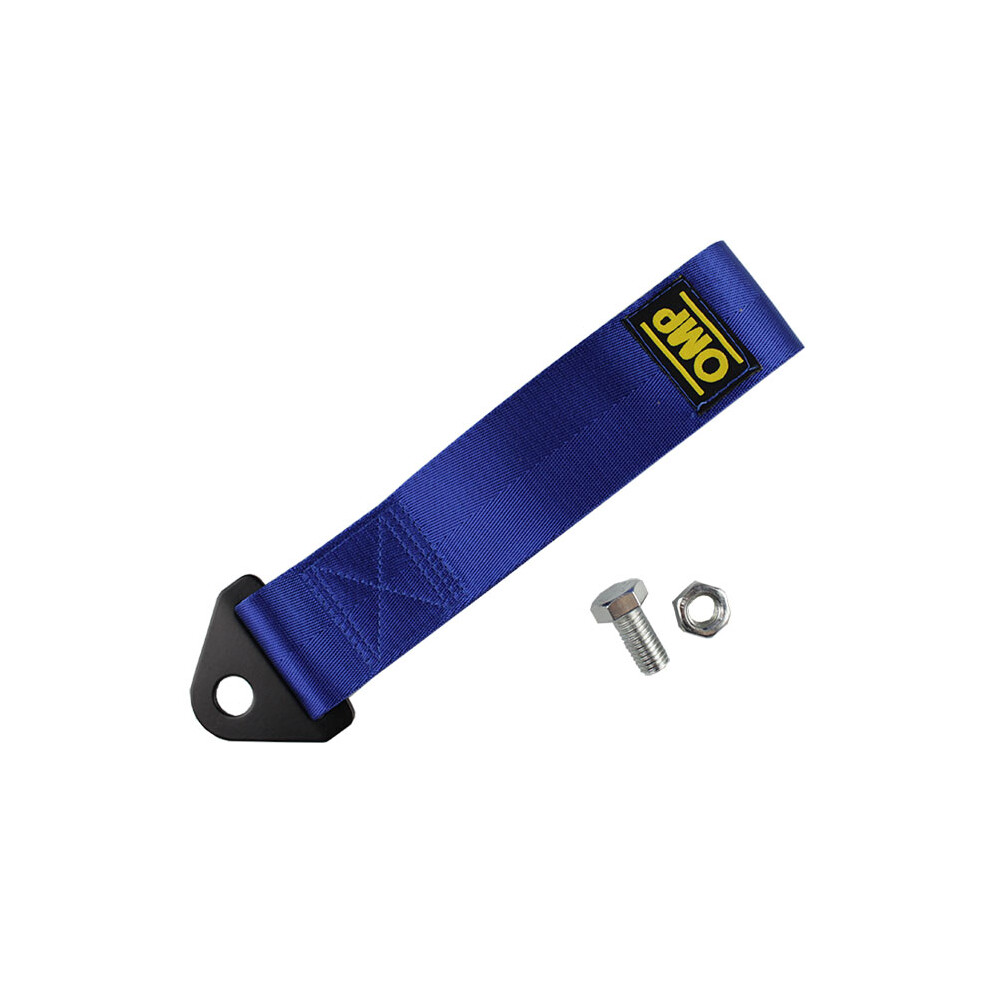 (Blue) High-Strength Nylon Tow Strap Universal Car Racing Tow Ropes Auto Trailer Ropes Blue 110691678768