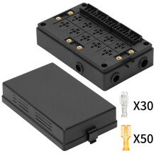 12V 15-Way Blade Fuse Box for Automotive & Marine with Terminals
