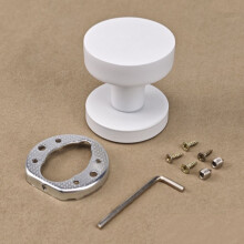 (White) Bedroom Door Handles Round Drawer Knobs Kitchen Door Knobs Room Doorknobs