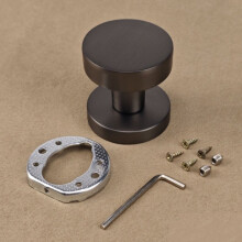 (Gray) Bedroom Door Handles Round Drawer Knobs Kitchen Door Knobs Room Doorknobs