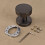 (Gray) Bedroom Door Handles Round Drawer Knobs Kitchen Door Knobs Room Doorknobs 1