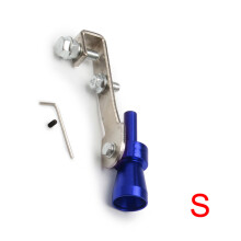 (Blue S) Universal Car Turbo Sound Whistle - S/XL Vehicle Refit Device Exhaust Pipe Enhancer