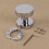 (Bright Silver) Bedroom Door Handles Round Drawer Knobs Kitchen Door Knobs Room Doorknobs 1