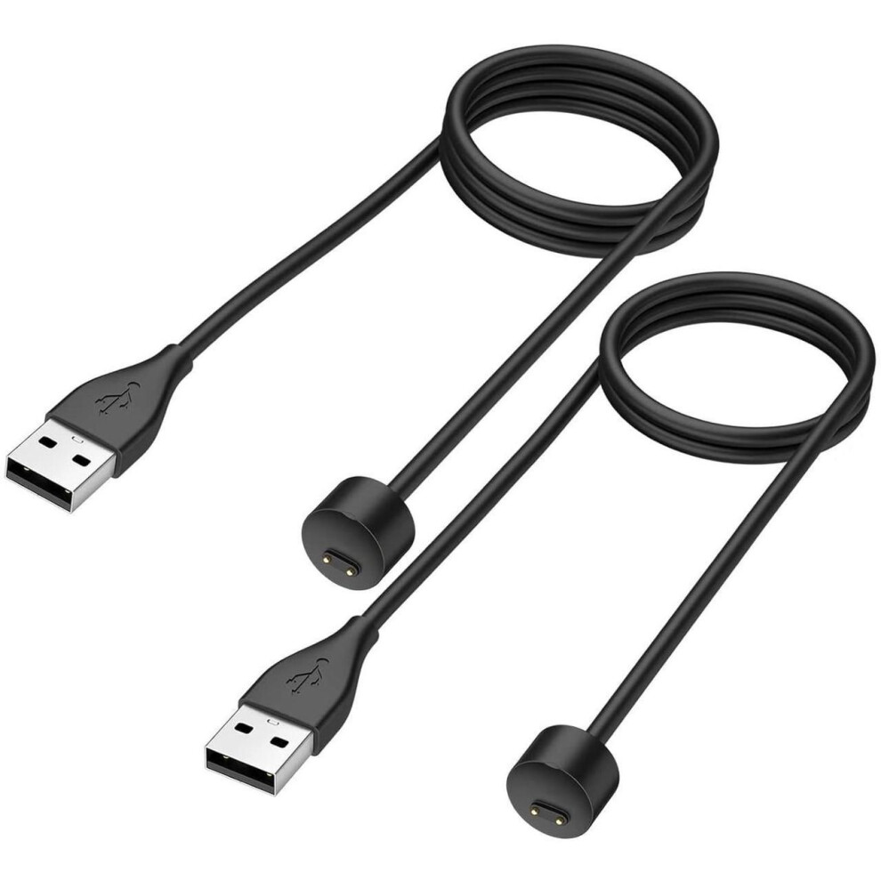 Charger Cable For Xiaomi Mi Band 5/6/7 Smart Watch And Amazfit Band 5 Fitness Tracker, Replacement Usb Magnetic Charging Cable Cord (2 Packs - 3.3 Ft/ 609808355840